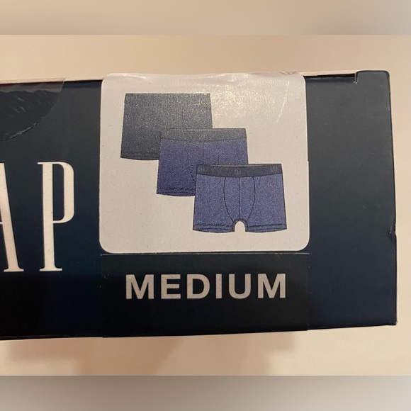 NWT GAP Men’s 3 Pack Contour Pouch 3" Breathe Boxer Briefs Trunks Size Medium - Picture 5 of 5